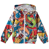 Members Only 4-7 Nickelodeon Zip-Up Hooded Windbreaker Jacket