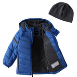 London Fog Boys 4-7 Active Puffer Jacket Winter Coat with Fleece Hat