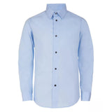 Calvin Klein Boys Slim Fit Solid Stretch Poplin Shirt