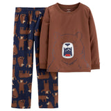 Carters Boys 4-14 Bear Microfleece Pajama Set