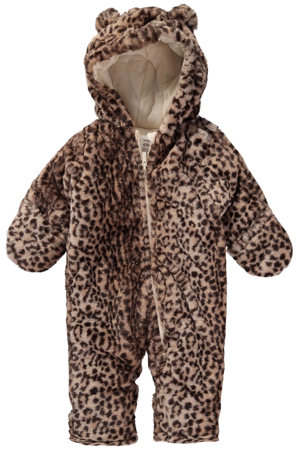 Carters Girls 0-9 Months Cheetah Pram Suit