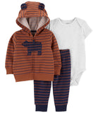 Carters Boys 0-24 Months 3-Piece Bear Little Jacket Set
