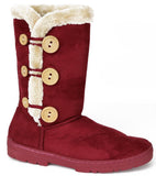 Chatz Womens Microsuede Button Boots