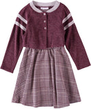 onnie Jean Knit Houndstooth Jacket Dress Set