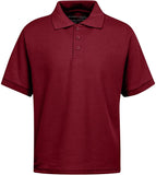 Galaxy Boys 4-7 Short Sleeve Polo School Uniform Shirt