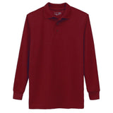 Galaxy Boys 4-7 Long Sleeve Polo School Uniform Shirt