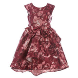 Bonnie Jean Girls 7-16 Floral Bow Mikado Dress