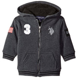 U.S. Polo Association Boys Rugby Logo Hooded Sweatshirt