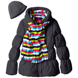 Pink Platinum Girls 4-6X Puffer Jacket Scarf Set