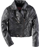 Urban Republic Girls 4-6X Metallic Moto Faux Leather Jacket