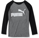 PUMA Boys 8-20 No 1 Raglan Long Sleeve T-Shirt