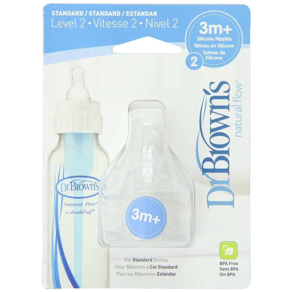 Dr Brown - Natural Flow Standard Baby Bottle 2oz/60ml