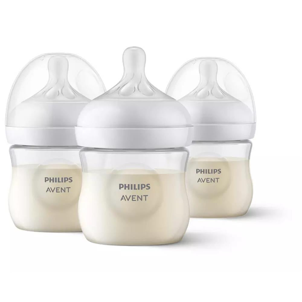 Philips Avent Glass Natural Baby Bottle with Natural Response Nipple, – S&D  Kids