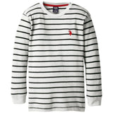 U.S. Polo Association Boys 4-7 Stripe Thermal Top
