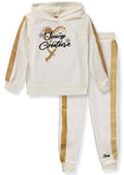 Juicy Couture Girls 4-6X Heart Hoodie Jogger Set