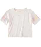 PUMA Girls 7-16 Puma Varsity Short Sleeve Cropped T-Shirt