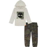Timberland Boys 2T-4T Hooded Pullover Top Pant Set