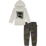 Timberland Boys 4-7 Hooded Pullover Top Pant Set
