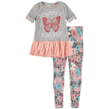 Colette Lilly Girls 2T-4T Butterfly Legging Set