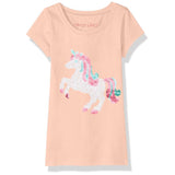 Colette Lilly Girls 2T-4T Unicorn Sequin Top