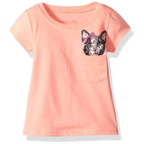 Colette Lilly Girls 4-6X Puppy Sequin T-Shirt