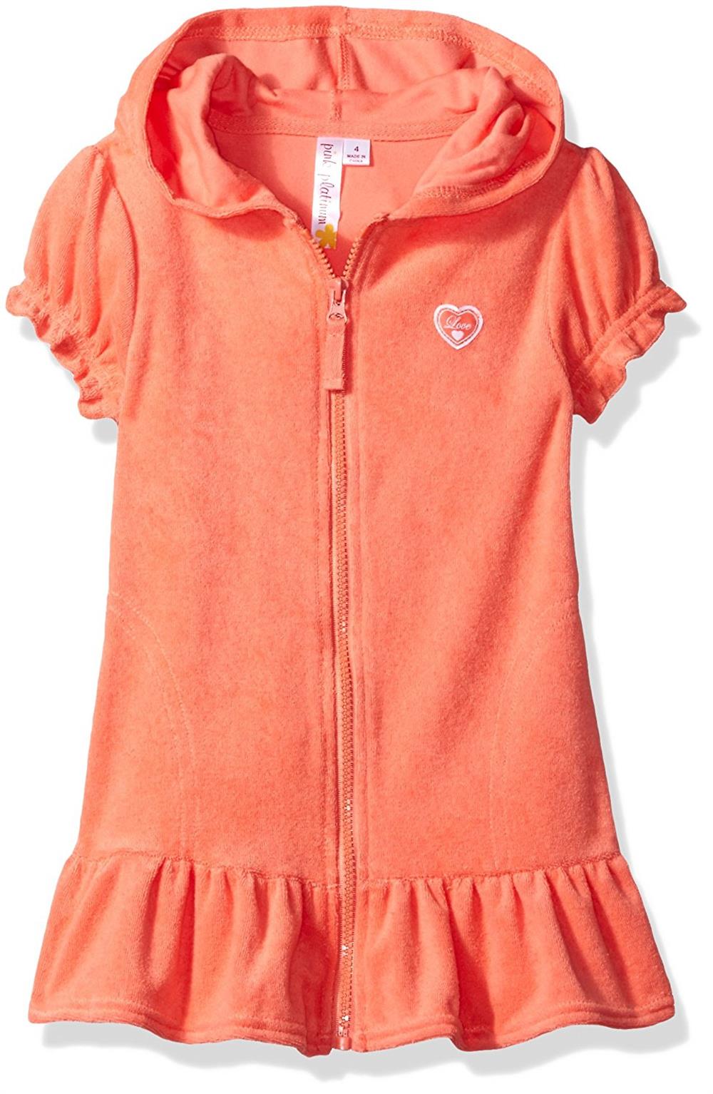Pink Platinum Girls 7-16 Terry Swim Coverup