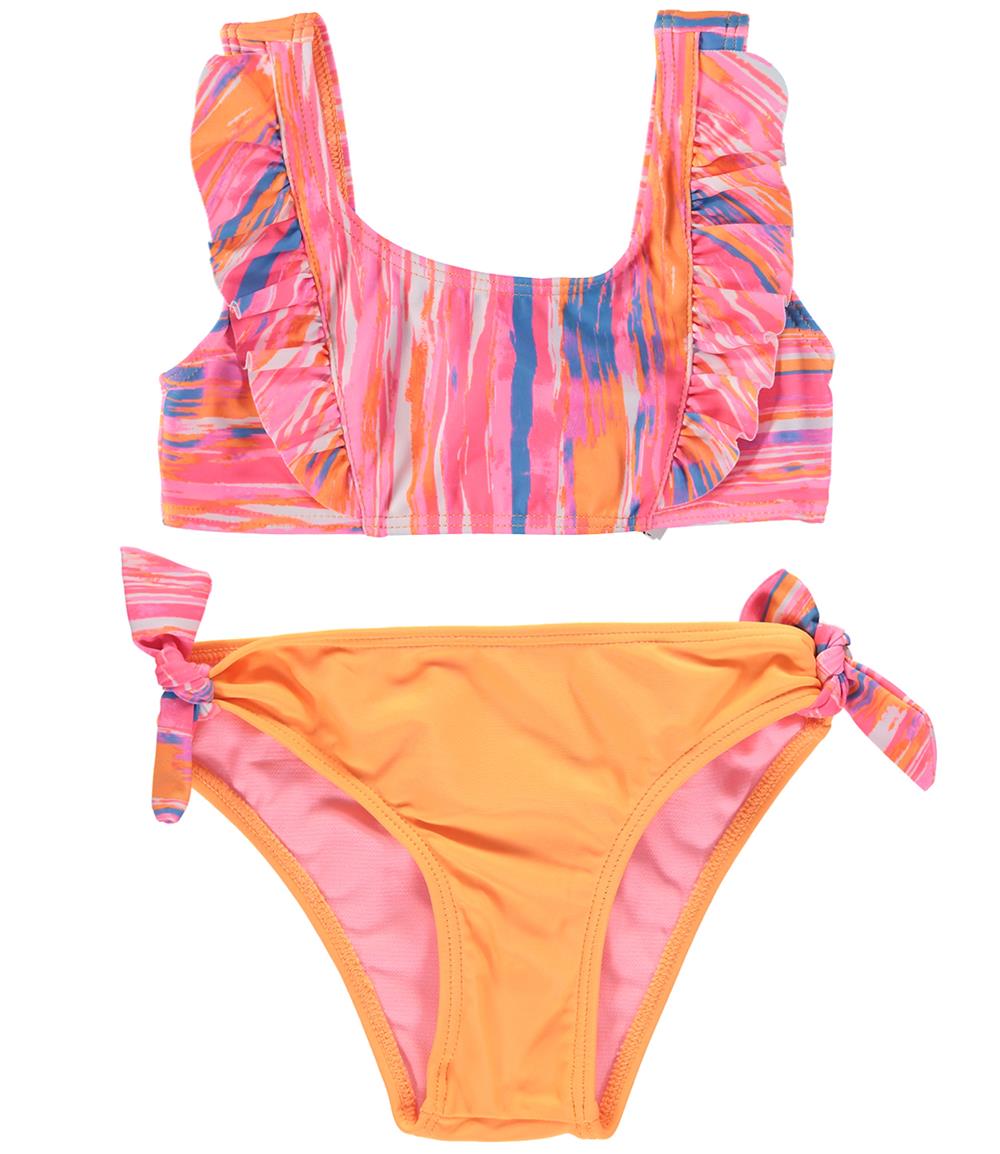 KensieGirl Stripe Print 2 Piece Swimsuit S D Kids