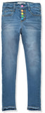 WallFlower Girls 7-16 Neon Snap Fly Jeans