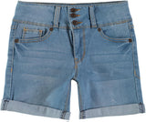 WallFlower Girls 7-16 Button Fly Denim Short