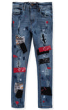 FWRD Denim Boys 8-20 Bandit Patch Denim Slim Jeans