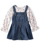 Tommy Hilfiger Girls 2T-4T Denim Skirtall Set