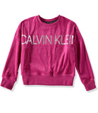 Calvin Klein Girls 7-16 Crew Neck Cozy Sweatshirt