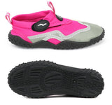 Norty Girls Velcro Slip On Aqua Sock Water Shoe, Sizes 11-4