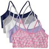 Rene Rofe Girls 7-16 Evie Bralette 5-Pack