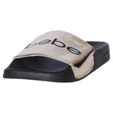 Bebe Girls 11-5 Metallic Embossed Logo Slide Slipper