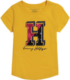 Tommy Hilfiger Girls 7-16 Short Sleeve Split H Sequin T-Shirt