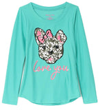 Colette Lilly Girls 4-6X Puppy Sequin Long Sleeve Shirt