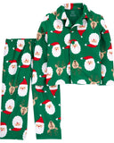 Carters Boys 4-7 Santa Microfleece Coat Set