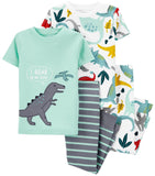 Carters Boys 2T-5T Dinosaur 4-Piece Pajama Set