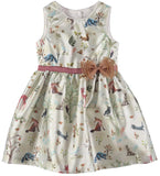 Pastourelle By Pippa & Julie Girls 4-6X Woodland Print Dress