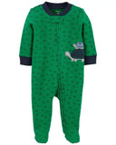 Carters Boys 0-9 Months Turtle 2-Way Zip Cotton Sleep & Play
