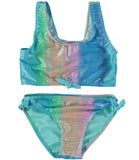 Limited Too Two Piece Shimmer Swim Suit