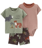 Carters Boys 0-24 Months 3-Piece Explorer Little Short Set