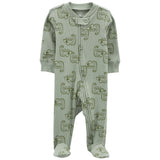 Carters Boys 0-9 Months Chameleon 2-Way Zip Footie Sleep & Play