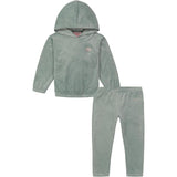 Juicy Couture Girls 7-16 Velour Hooded Jogger Set