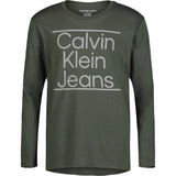 Calvin Klein Boys 4-7 Long Sleeve Logo T-Shirt