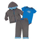 Yoga Sprout Boys 0-12 Months Elephant Pant Set