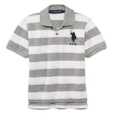 U.S. Polo Association Boys 2T-4T Stripe Rugby Polo