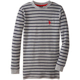 U.S. Polo Association Boys 4-7 Stripe Thermal Top