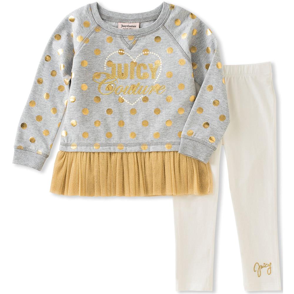 Juicy Couture Girls 2T-4T French Terry Legging Set